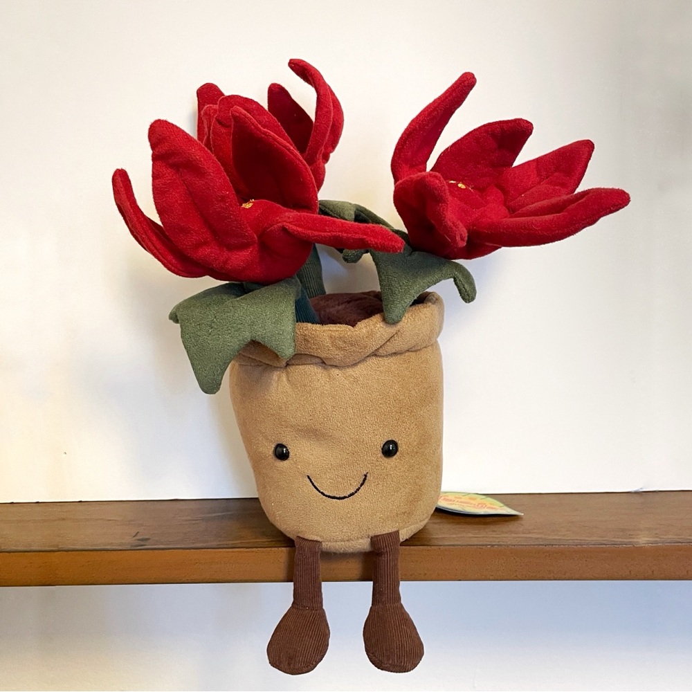 NWT Jellycat Amusable Poinsettia plush